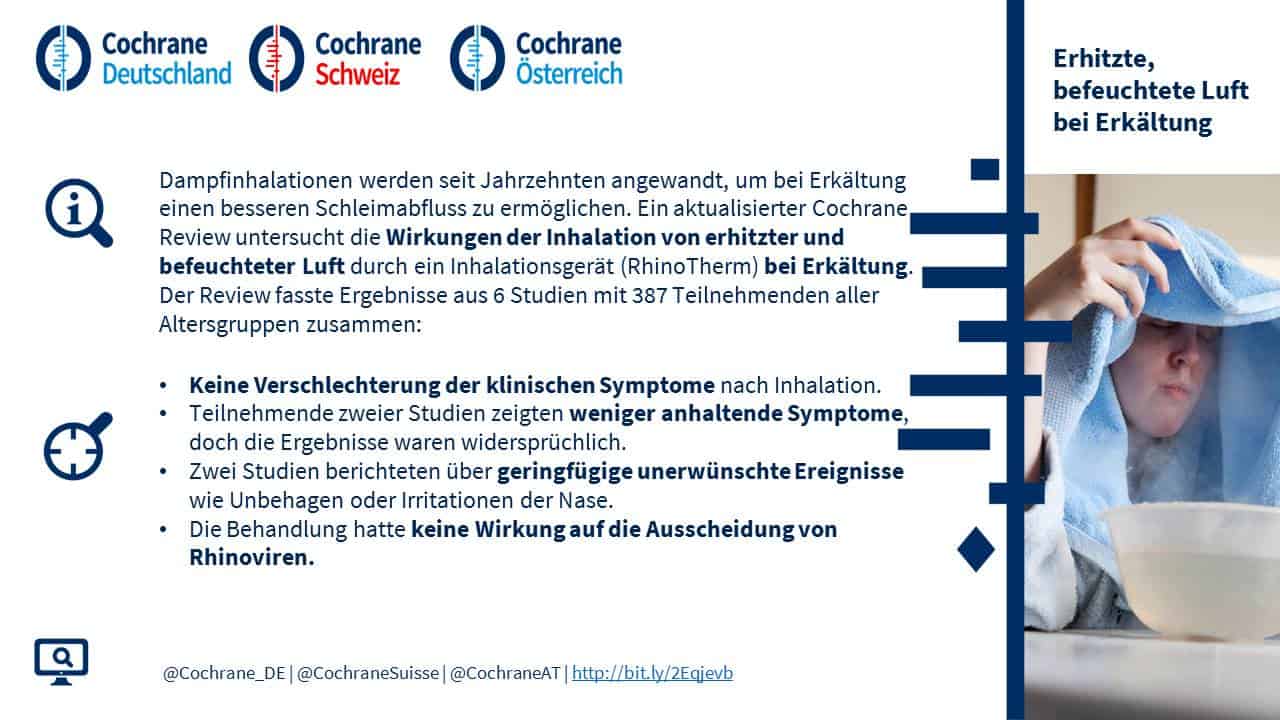 Erkältung: Nützt Inhalieren? • Wissen Was Wirkt
